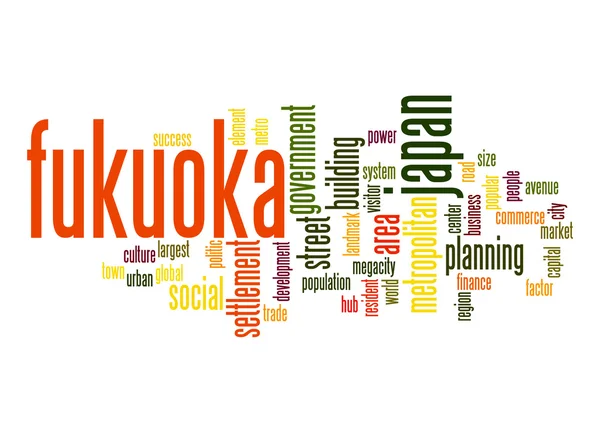 Fukuoka word cloud — Stock Photo, Image