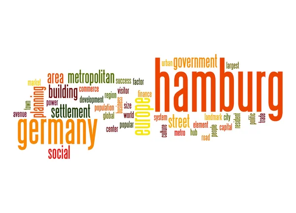 Hamburg word cloud — Stock Photo, Image