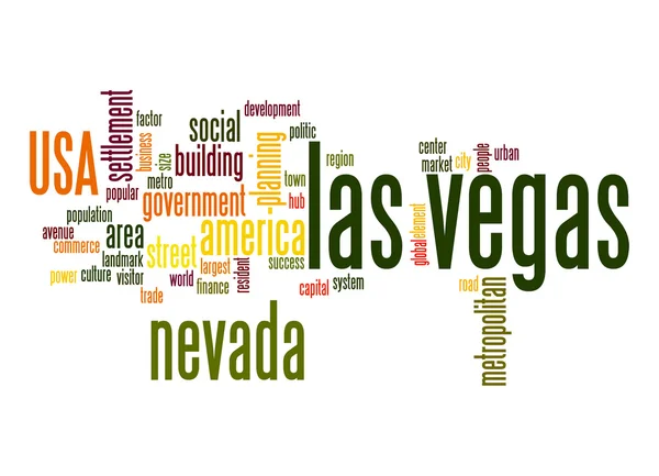 Las Vegas word cloud — Stockfoto