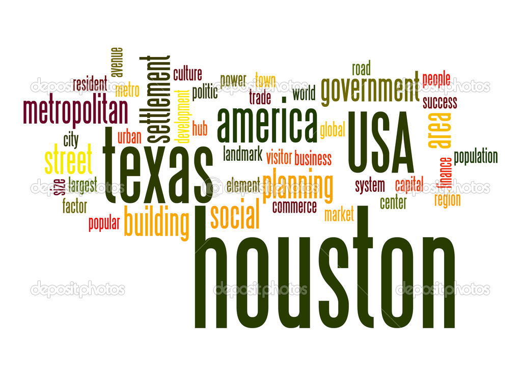 Houston word cloud