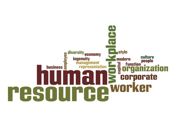 Human resource word cloud — Stock Photo, Image