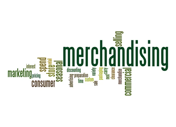 Merchandising word cloud — Stock Photo, Image