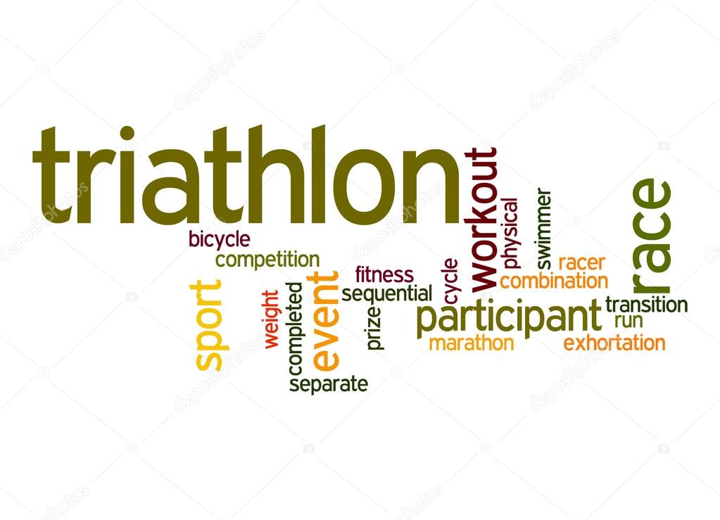 Triathlon word cloud