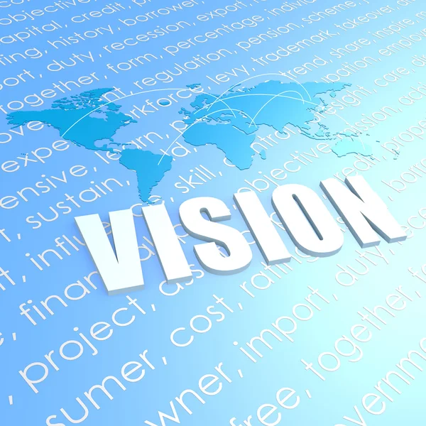 Vision world map — Stock Photo, Image