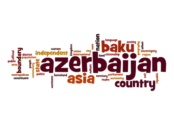 Azerbaijan word cloud — Stock Photo, Image