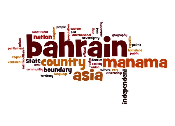 Bahrain word cloud — Stock Photo, Image