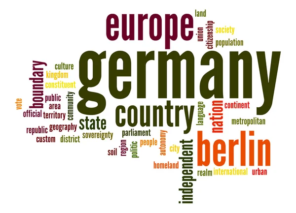 Germany word cloud — Stock Photo, Image