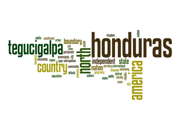 Honduras word cloud — Stockfoto
