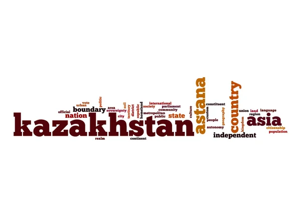 Kazakhstan word cloud — Stock Photo, Image