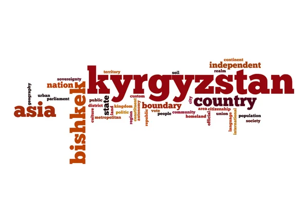 Kyrgyzstan word cloud — Stock Photo, Image