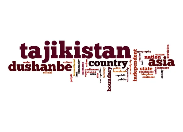 Tajikistan word cloud — Stock Photo, Image