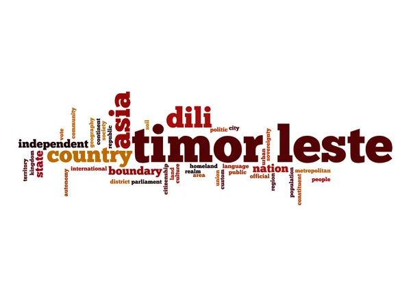 Timor-Leste word cloud — Stock Photo, Image