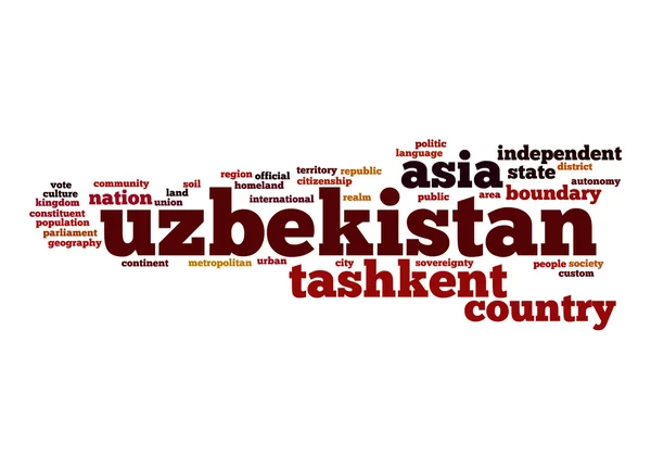 Uzbekistan word cloud — Stock Photo, Image