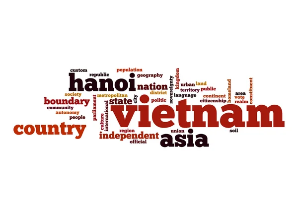 Vietnam word cloud — Stock Photo, Image