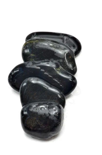 Στοίβα μαύρες πέτρες — Φωτογραφία Αρχείου