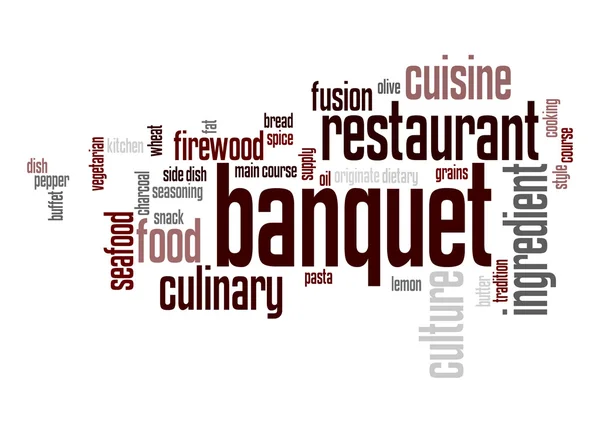 Banquet word cloud — Stock Photo, Image