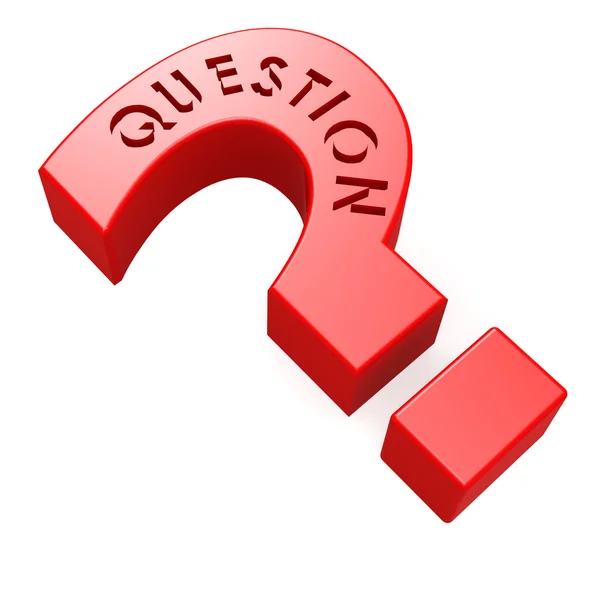 Red question mark — Stock Photo, Image