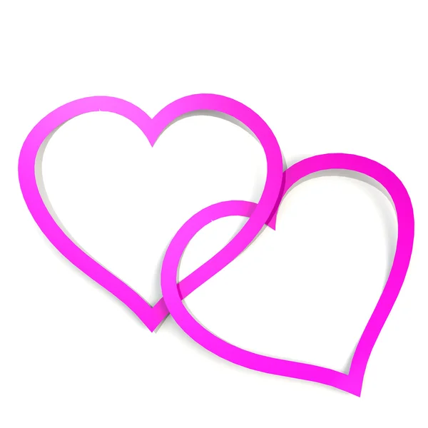핑크 더블 사랑 — 스톡 사진