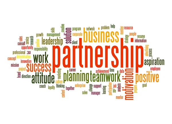 Partnership word cloud — Stock Photo, Image