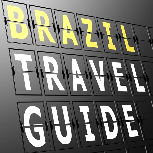 Aeropuerto mostrar guía de viaje de Brasil — Foto de Stock