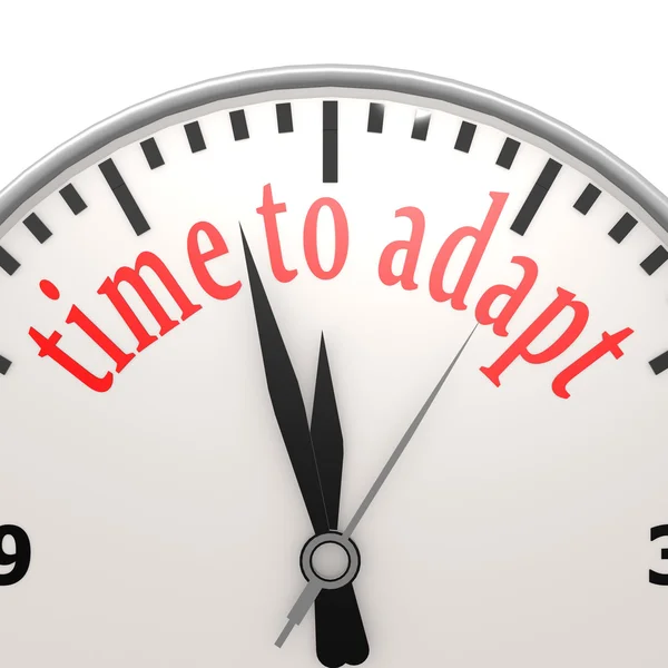 Time to adapt clock — Stock Photo, Image