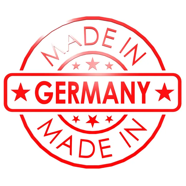 Made in Germany sigillo rosso — Foto Stock