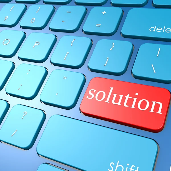 Solution keyboard — Stock Photo, Image