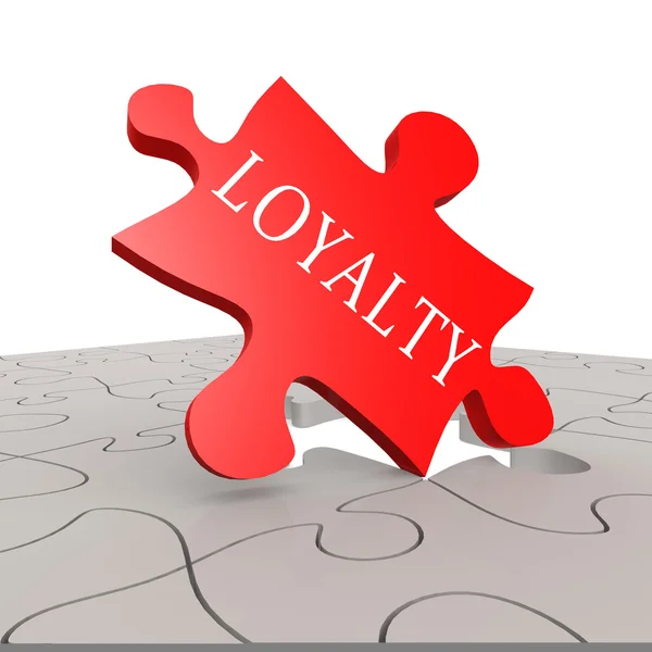 Loyaliteit puzzel — Stockfoto