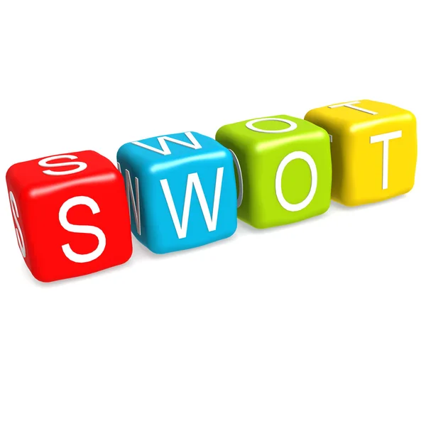 Aplikace buzzword SWOT — Stock fotografie