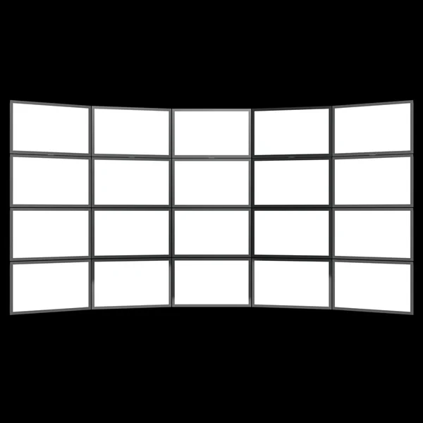 TV screen black — Stock Photo, Image