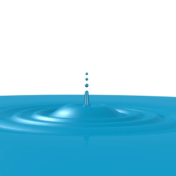 Water rimpel blauw — Stockfoto