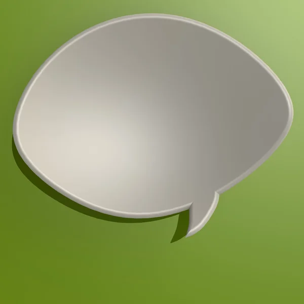 Green talk bubble — Stock Photo, Image