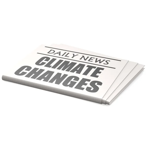 Újság éghajlati változások — Stock Fotó