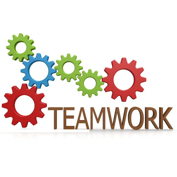 Teamwork gear — Stock Photo, Image
