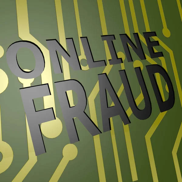 PCB Board with online fraud — Stock Photo, Image