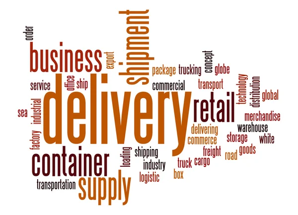 Delivery word cloud — Stock Photo, Image