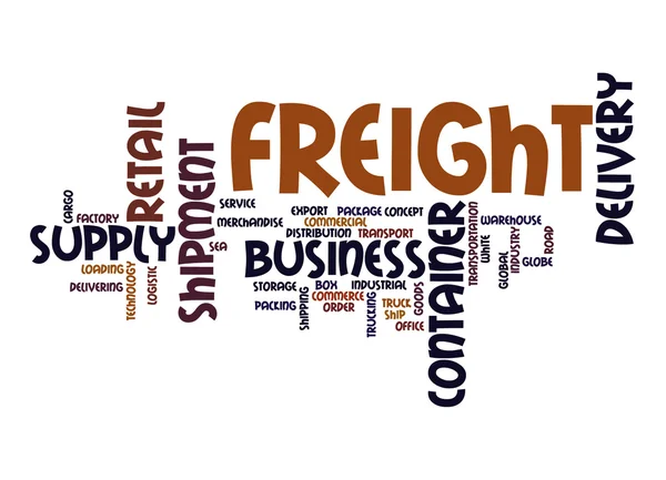 Freight word cloud — Stock Photo, Image