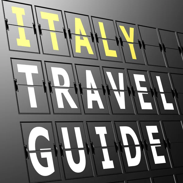 Airport megjelenítése Olaszország travel guide — Stock Fotó