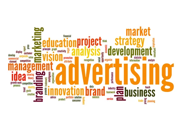 Advertising  word cloud — Stock Photo, Image