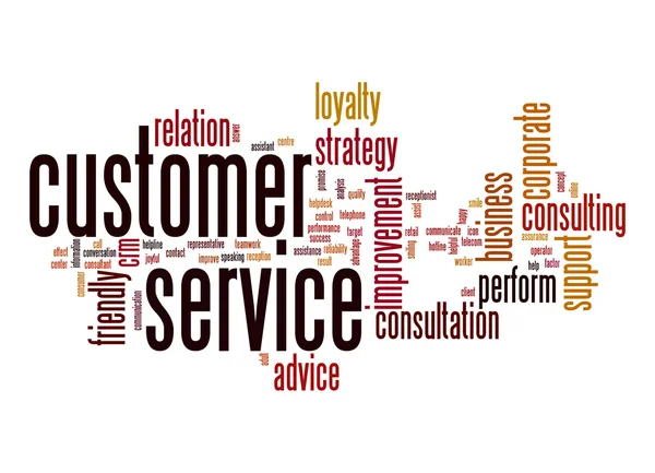 Customer service word cloud — Stock Photo, Image