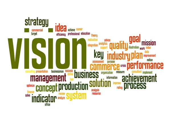 Vision word cloud — Stock Photo, Image