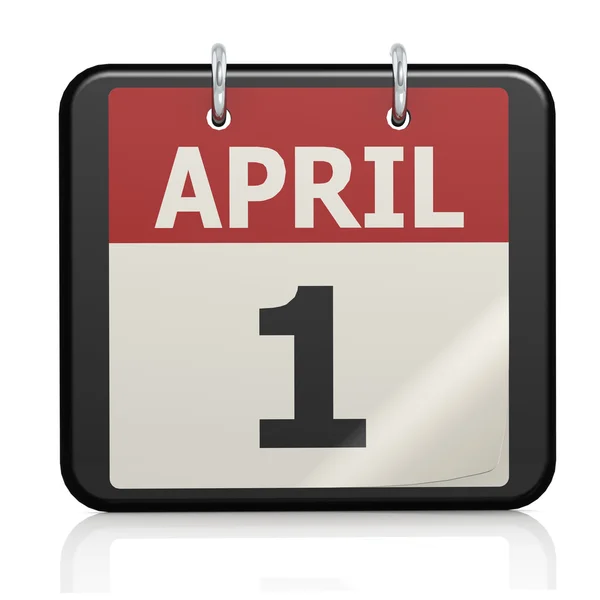 April 1, fools April Day Kalender — 图库照片