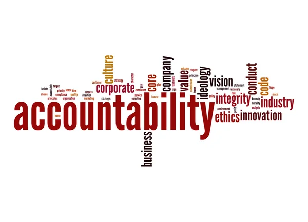 Accountability word cloud — Stock Photo, Image