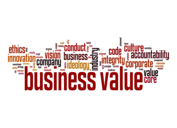 Облако слов бизнес-значения
