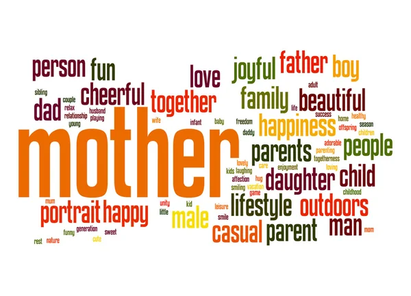 Mamma word cloud — Stockfoto