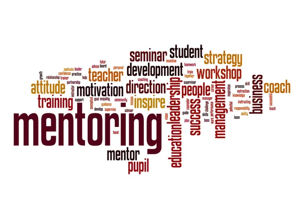 Mentoring parola nube — Foto Stock