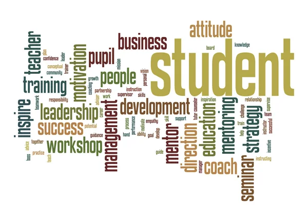 Student word cloud — Stockfoto