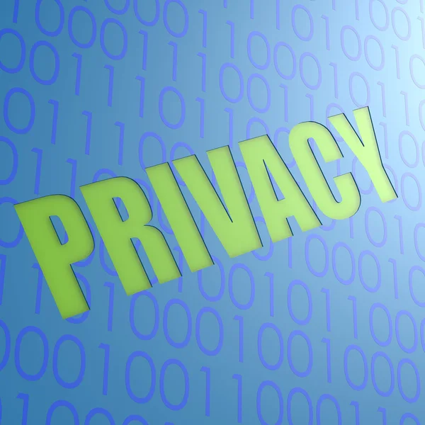 Sulla privacy — Foto Stock