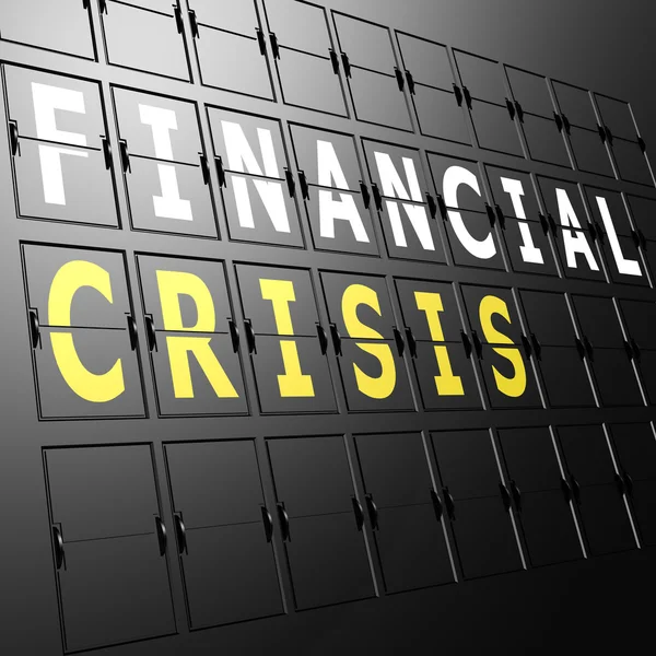 Flughafen zeigt Finanzkrise — Stockfoto