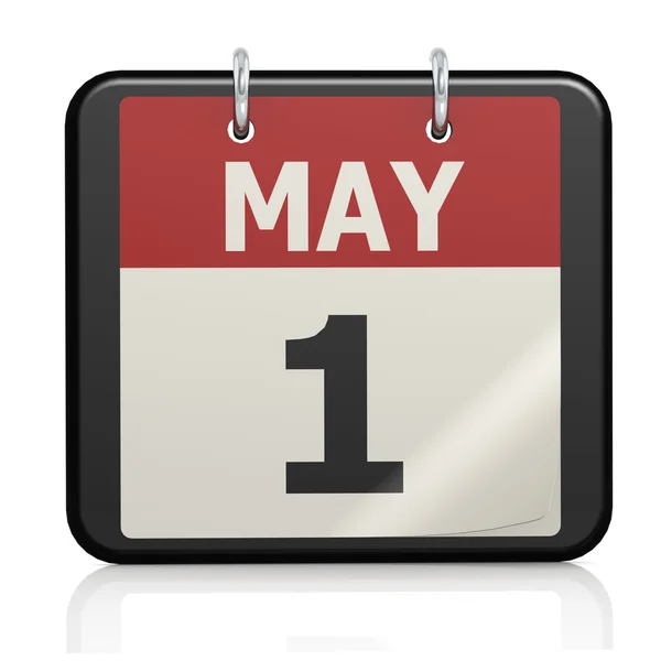 1 maggio, calendario dei giorni lavorativi — Foto Stock